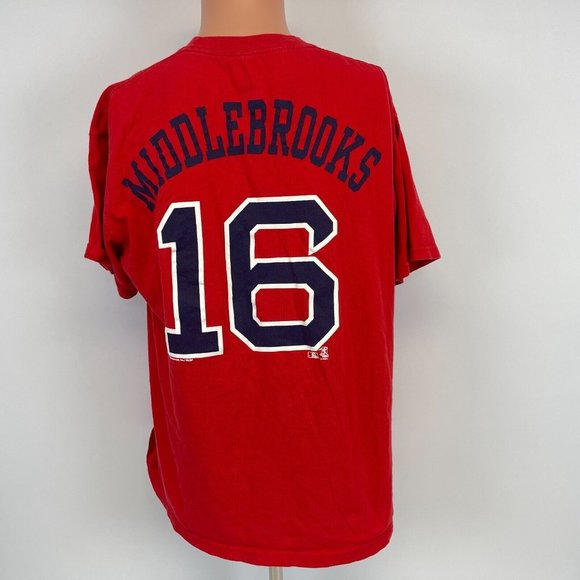 Will Middlebrooks Boston Red Sox Jersey T Shirt MLB Baseball Size L - Picture 2 of 4